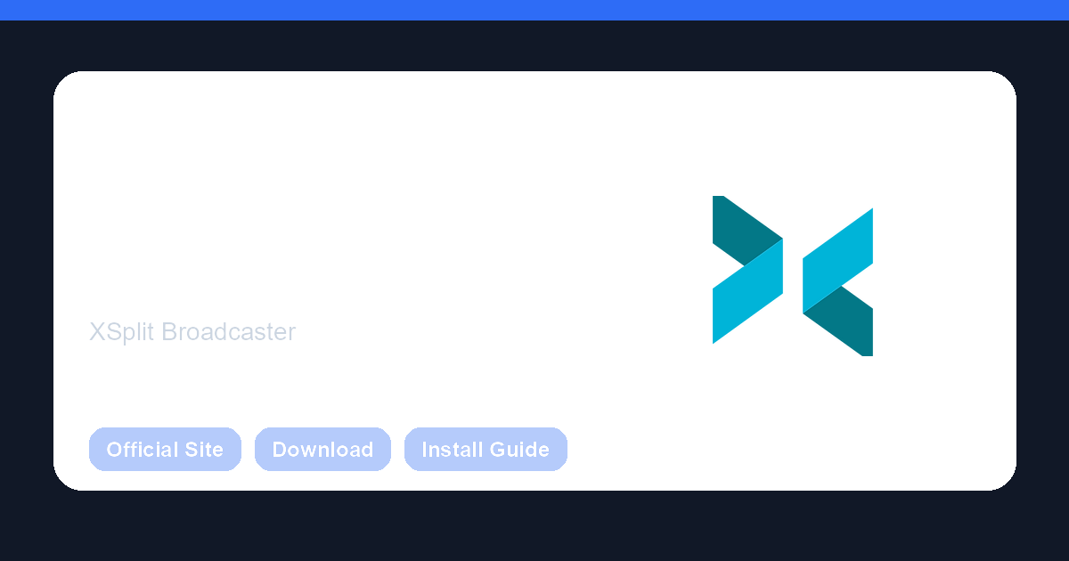 [Tools] XSplit 설치와 사용법: 공식 다운로드부터 기본 방송 화면 구성까지 - NeoMind Studio™